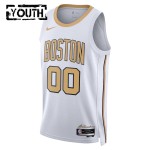 Maillot NBA Boston Celtics Personnalisable Nike 2025-26 City Edition Blanc Swingman - Enfant